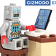 A lego robot using a computer